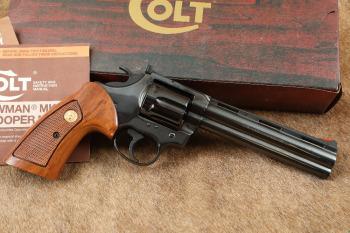 Colt Boa .357 Magnum 6&rdquo; Blued Double Action Revolver & Box, MFD 1985