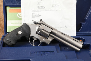 Colt Anaconda Stainless 5" 1 of 150 .44 Magnum Double Action Revolver & Letter Copy & Case 1995