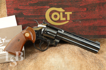 Colt Python Model I3660 6&rdquo; Blued .357 Magnum Double Action Revolver & Box, 1979