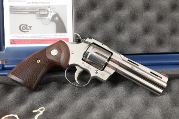 Colt Python Model SP4WTS 4.25" Stainless Steel .357 Magnum Revolver & Box, 2020-2024