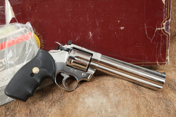 Colt King Cobra Double Action Revolver .357 Magnum 6&rdquo; Bright Stainless 1990 w/ Box