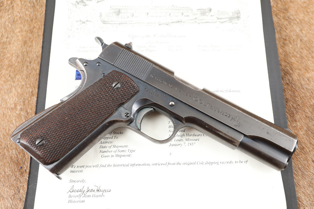 Pre-War Colt National Match Government Model 1911 .45 ACP Semi
