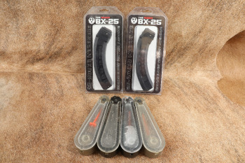 LOT 2x Ruger BX-25, 4x CMF Mitchell Arms Tear Drop 50rd Ruger 10/22 .22 LR Magazines