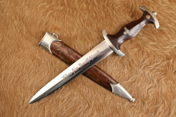 German WW2 F. Herder Early Pre-RZM SA Dress Dagger & Anodized Sheath