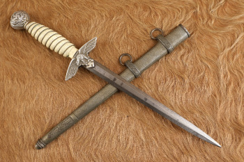 German WW2 Carl Eickhorn Luftwaffe Officer 2nd Model Dress Dagger & Sheath
