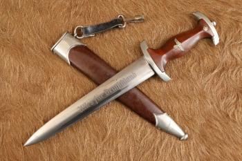 German WW2 C. Linder Early Pre-RZM SA Dress Dagger & Anodized Sheath