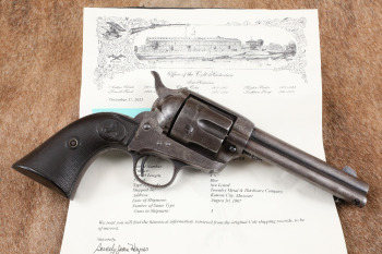 Colt 1st Gen Single Action Army SAA 4 3/4&rdquo; .32-20 WCF Revolver Kansas City, MO Shipped, 1907 C&R