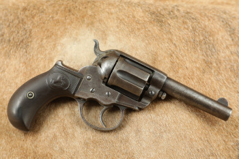 Colt Model 1877 Lightning Sheriff&rsquo;s Model 3 1/2" .38 Long Colt Double Action Revolver, 1894 Antique