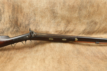 Percussion Market Gun 8 Gauge Smoothbore 35" Damascus Barrel Half-Stock Engraved Punt Gun Antique