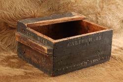 CANFIELD COLLECTION US Army Frankford Arsenal .45-70 Trapdoor Springfield Wooden Cartridge Crate