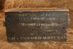 CANFIELD COLLECTION US Army Frankford Arsenal .45-70 Trapdoor Springfield Wooden Cartridge Crate - 8
