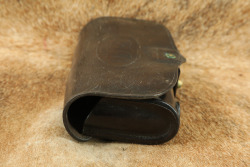 CANFIELD COLLECTION US Army Indian Wars Early Hagner Number 2 .45-70 Trapdoor Springfield Leather Ammo Pouch W/ Round - 4