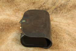 CANFIELD COLLECTION US Army Indian Wars Early Hagner Number 2 .45-70 Trapdoor Springfield Leather Ammo Pouch W/ Round - 6