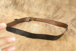 CANFIELD COLLECTION US Army Indian Wars Cavalry "E.A. CROSSMAN" Marked Leather Carbine Sling - 3