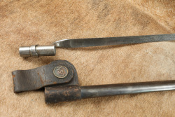 CANFIELD COLLECTION US Indian Wars Unmarked M-1873 Trapdoor Springfield Bayonet & Sheath "USN" Frog - 6