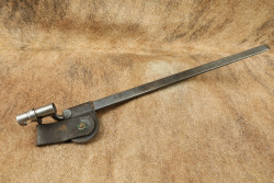 CANFIELD COLLECTION US Indian Wars Unmarked M-1873 Trapdoor Springfield Bayonet & Sheath "USN" Frog - 15
