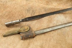 CANFIELD COLLECTION US Army Indian Wars M-1873 Trapdoor Springfield Socket Bayonet & Sheath W/ Frog - 2