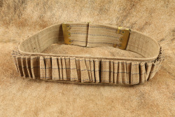 CANFIELD COLLECTION US Army Spanish-American War .30-40 Krag Blue Ticked Khaki Cartridge Belt - 4