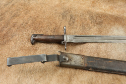 CANFIELD COLLECTION US Army Pre-WW1 Early No Serial Number RIA M-1905 Springfield Bayonet & Sheath - 2