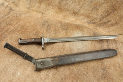 CANFIELD COLLECTION US Army Pre-WW1 Early No Serial Number RIA M-1905 Springfield Bayonet & Sheath - 5