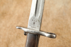 CANFIELD COLLECTION US Army Pre-WW1 Early No Serial Number RIA M-1905 Springfield Bayonet & Sheath - 9