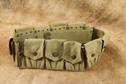 CANFIELD COLLECTION US Army Pre-WW1 Rimless & Rimmed Eagle Snap Springfield M-1910 Cartridge Belt - 2