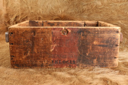 CANFIELD COLLECTION US Army Pre-WW1 Frankford Arsenal .30-03 Springfield Wooden Cartridge Crate 18" x 13" x 6" - 2