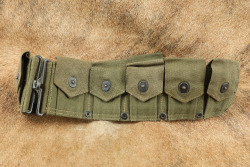 CANFIELD COLLECTION US Army WW2 M-1903 Springfield M-1 Garand Rifle Boyt M-1923 OD Cartridge Belt 1944