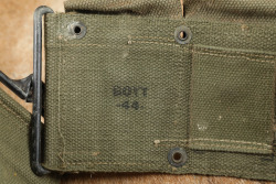 CANFIELD COLLECTION US Army WW2 M-1903 Springfield M-1 Garand Rifle Boyt M-1923 OD Cartridge Belt 1944 - 4