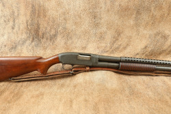 Late War Factory Parkerized WWII Winchester Model 12 Trench Gun 12 GA Pump Shotgun, Ca. 1945 C&R