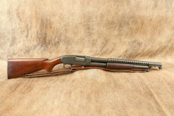 Late War Factory Parkerized WWII Winchester Model 12 Trench Gun 12 GA Pump Shotgun, Ca. 1945 C&R - 2