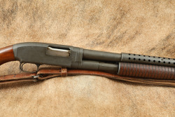 Late War Factory Parkerized WWII Winchester Model 12 Trench Gun 12 GA Pump Shotgun, Ca. 1945 C&R - 4