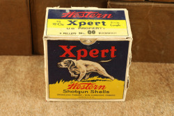 CANFIELD COLLECTION US Army WW2 U.S. PROPERTY Western 12 GA. 00 Buckshot 8x Boxes of 25x Shells in Wooden Cartridge Crate 15" x 9" x 9" - 9