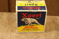 CANFIELD COLLECTION US Army WW2 U.S. PROPERTY Western 12 GA. 00 Buckshot 8x Boxes of 25x Shells in Wooden Cartridge Crate 15" x 9" x 9" - 11