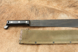CANFIELD COLLECTION US Army Vietnam Ontario M-1942 Jungle Machete & WW2 Avery Sheath - 3