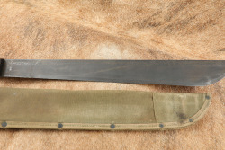 CANFIELD COLLECTION US Army Vietnam Ontario M-1942 Jungle Machete & WW2 Avery Sheath - 4