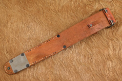 US Army WW2 D-Day Paratrooper Airborne Camillus Blade Dated M-3 Trench Knife & M-6 Leather Sheath - 13