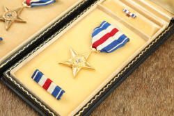 Two Leatherette Cased U.S. Silver Star Medals & Bar Pins - 4