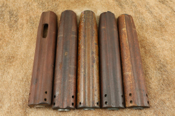 CANFIELD COLLECTION Lot of 5x US Army WW2 M-1 Carbine Hand Guards, 4x 4-Rivet, 1x 2-Rivet