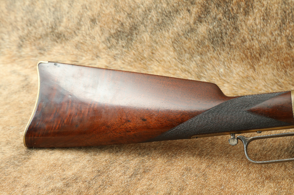 Factory Engraved Winchester 1866 Gold & Nickel Checkered .44 Henry