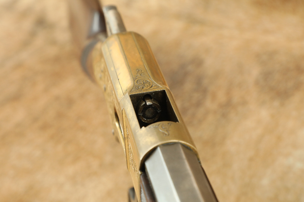 Factory Engraved Winchester 1866 Gold & Nickel Checkered .44 Henry