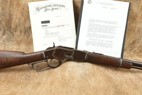 Winchester Model 1873 Trapper Carbine Nickel 15 .32-20 WCF Lever