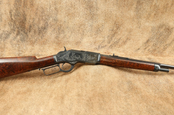 Custom Winchester Model 1873 22" Half-Octagon .22 Long Rifle LR Conversion Lever Rifle, 1884 Antique
