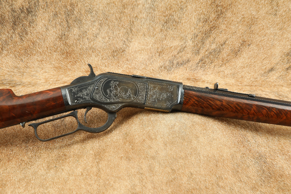 Custom Winchester Model 1873 22 Half-Octagon .22 Long Rifle LR