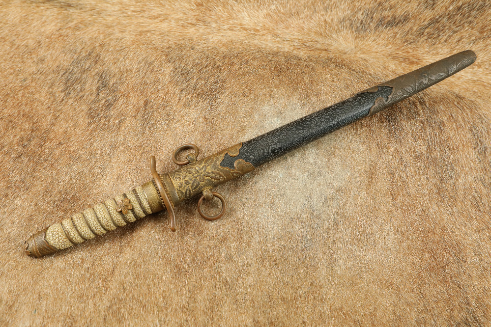 Imperial Japanese Navy WW2 Officer M-1883 Dress Dagger, Early