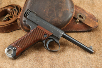 WWII Japan Toriimatsu Nagoya Type 14 8mm Nambu Military Semi-Automatic Pistol, August 1943 C&R
