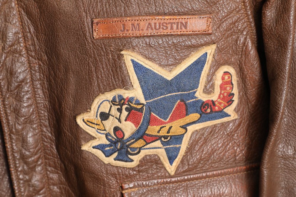 US Army AAF WW2 5th Tow Target Squadron Chenille Badged I. Spiewak