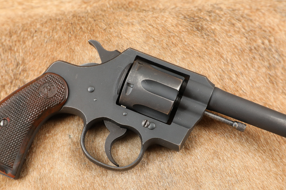 WWII Colt Commando 4” .38 Special Parkerized DA Revolver, MFD 1943 C&R
