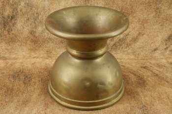 Antique Old West 1888 "M.B. Co." Maker Marked Brass Spittoon