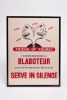 Robert M. Jones Original Propaganda "Blaboteur, Serve in Silence" WWII Framed Poster